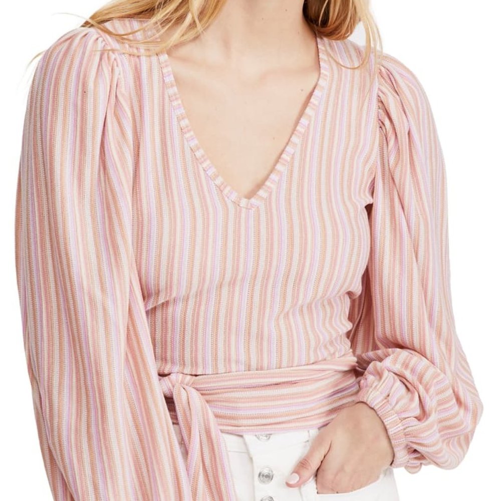 FREE PEOPLE Autumn Nights Blouson Sleeve Top - Picture 1 of 3